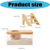 YPBEW Small Animal Bath House with Transparent Wall and Wooden Cover view 3