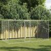 Silver Outdoor Dog Kennel, 400 x 200 x 200 cm, Galvanized Steel view 2