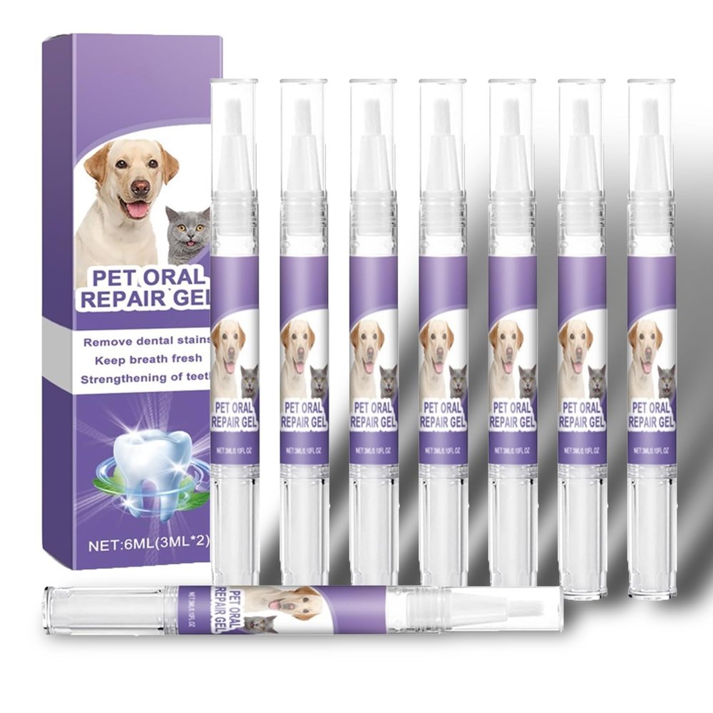 4/6/8-Pack Dog Dental Cleaning Sticks, Pet Toothbrush Pens for Bad Breath and Tartar Removal (8 pcs)