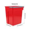 4 L Red Plastic Bucket with Handle for Office and Commercial Use view 2