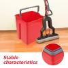 4 L Red Plastic Bucket with Handle for Office and Commercial Use view 3