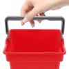 4 L Red Plastic Bucket with Handle for Office and Commercial Use view 4