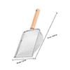 HINTRMENT Stainless Steel Litter Scoop with Wooden Handle view 2