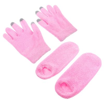 PRETYZOOM Moisturizing Fabric Gloves and Foot Masks with Touchscreen Design