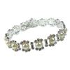 BATHVEVE Adjustable White Dog Collar with Faux Pearls, Crystals and Hanging Charm view 1