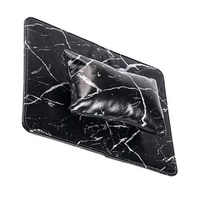 Foldable PU Manicure Hand Rest, Portable, Black