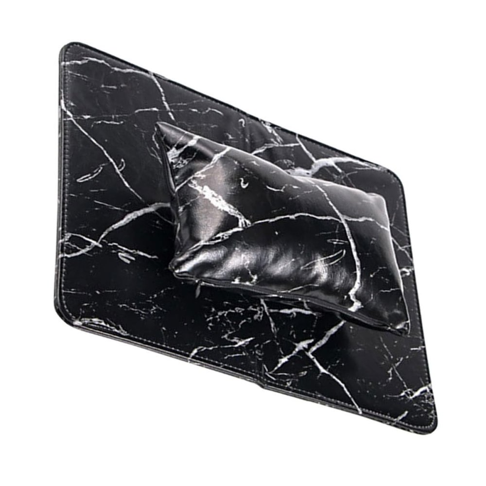 Foldable PU Manicure Hand Rest, Portable, Black
