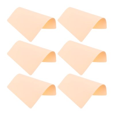 AMUSLESUR 6-Pack Silicone Tattoo Practice Skin for Tattoo Training and Microblading
