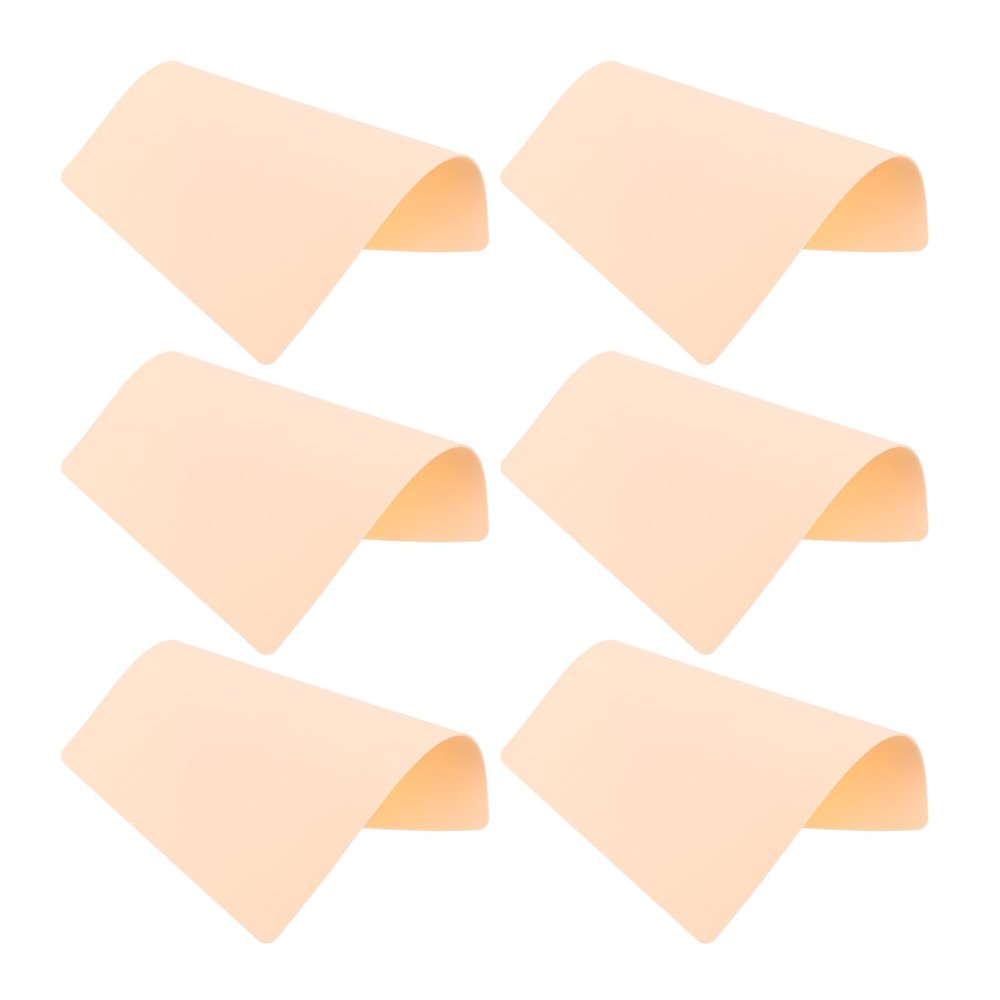 AMUSLESUR 6-Pack Silicone Tattoo Practice Skin for Tattoo Training and Microblading