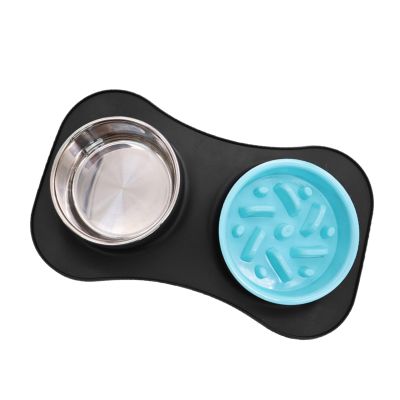 YPBEW Removable Silicone Dog Bowl with Non-Slip Base for Travel and Home