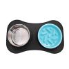 YPBEW Removable Silicone Dog Bowl with Non-Slip Base for Travel and Home view 4