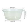 YOSADIER Transparent Multifunctional Plastic Foot Bath for Foot Care and Facial Cleansing view 2