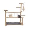 KTUXZCI Innovative Wooden Parrot Playground with Perch for Small Birds view 2