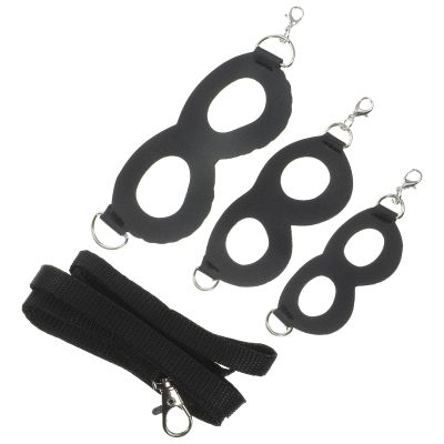 EXAOMBLE Adjustable Bearded Dragon Harness and Leash, PU and Polyester