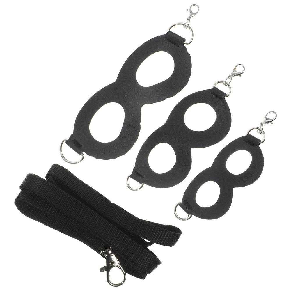 EXAOMBLE Adjustable Bearded Dragon Harness and Leash, PU and Polyester