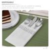Disposable Paper Napkins, 25 Count, Silver, Elegant for Dinners and Banquets view 3