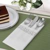 Disposable Paper Napkins, 25 Count, Silver, Elegant for Dinners and Banquets view 4
