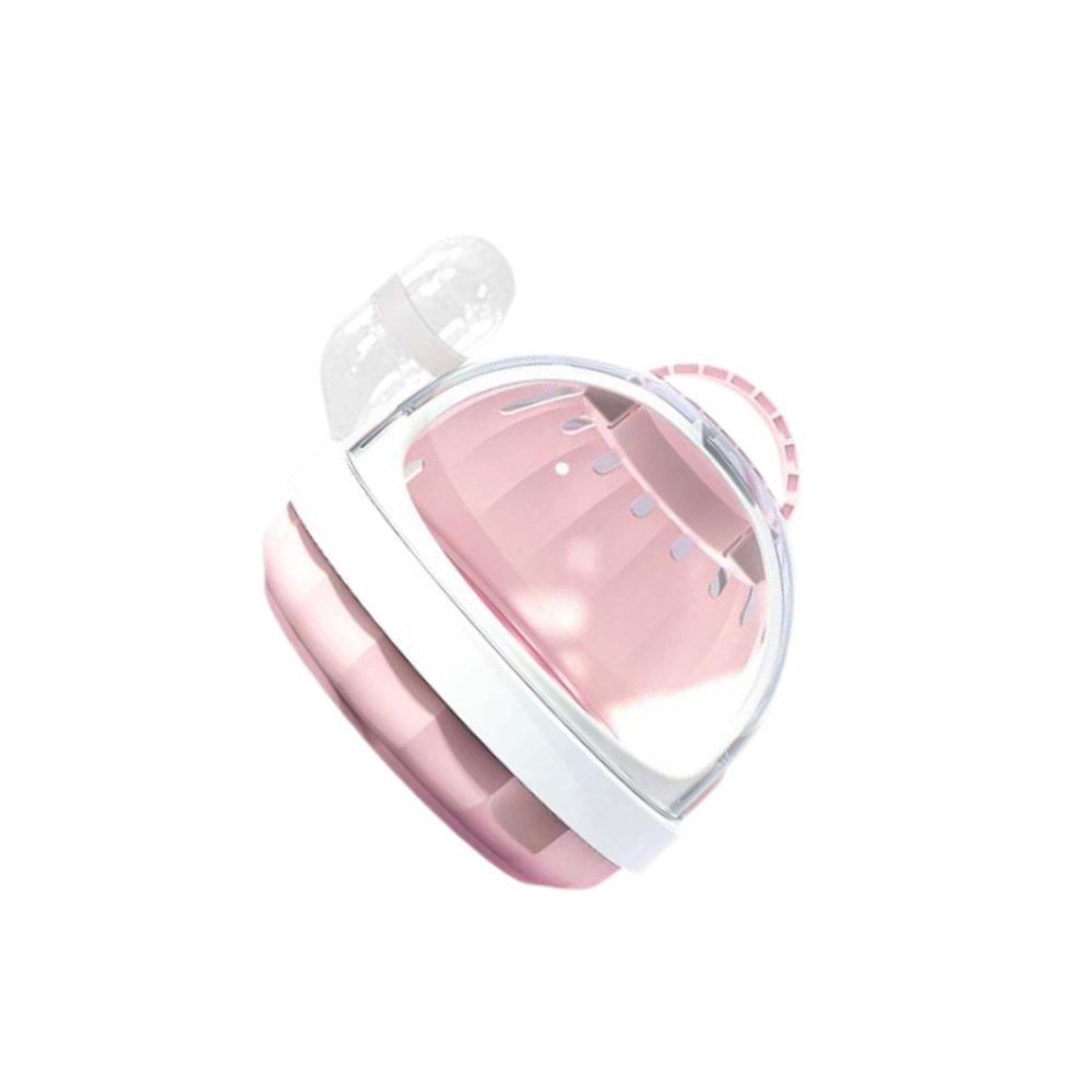 User-Friendly Hamster Transport Cage, Pink, 18.6 x 18.6 x 16 cm