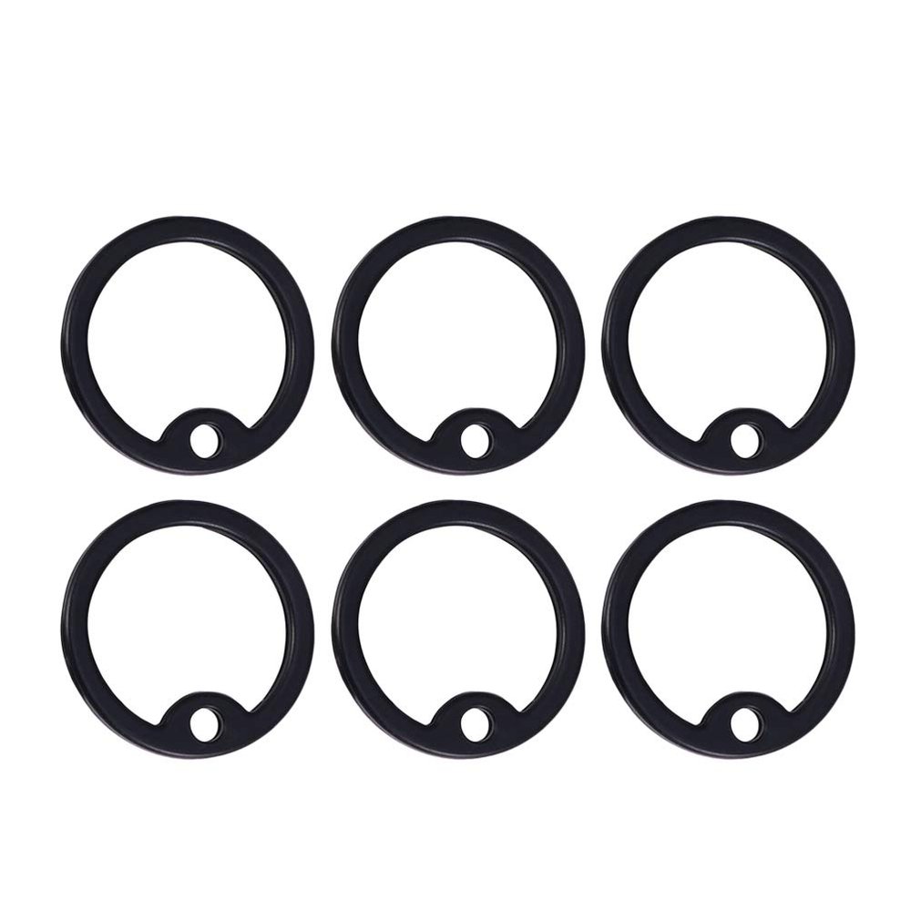 Abaodam 12 Silicone Dog Tag Rings with Noise-Reducing Function