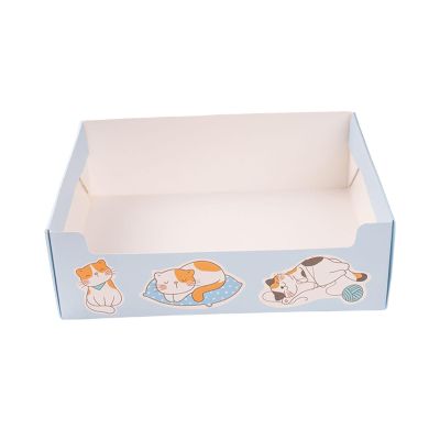 QUILSTM Multipurpose Disposable Cat Litter Box for Kittens and Adult Cats, Waterproof, Ideal for Travel