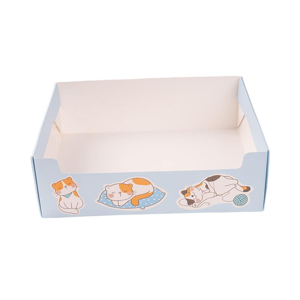 QUILSTM Multipurpose Disposable Cat Litter Box for Kittens and Adult Cats, Waterproof, Ideal for Travel