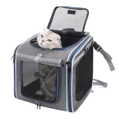 Oxford-Polyester Dog Bike Basket, Unique Functionality and Comfort for Pet Owners | Dual-Shoulder Car Holder for Travel, Camping, and Daily City Adventures