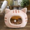 QUILSTM Portable Cat and Puppy Bed with Pillow and Ball Toy view 3