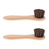 Small Animal Bath Brushes with Wooden Handle, Soft Bristles, 2-Pack view 1