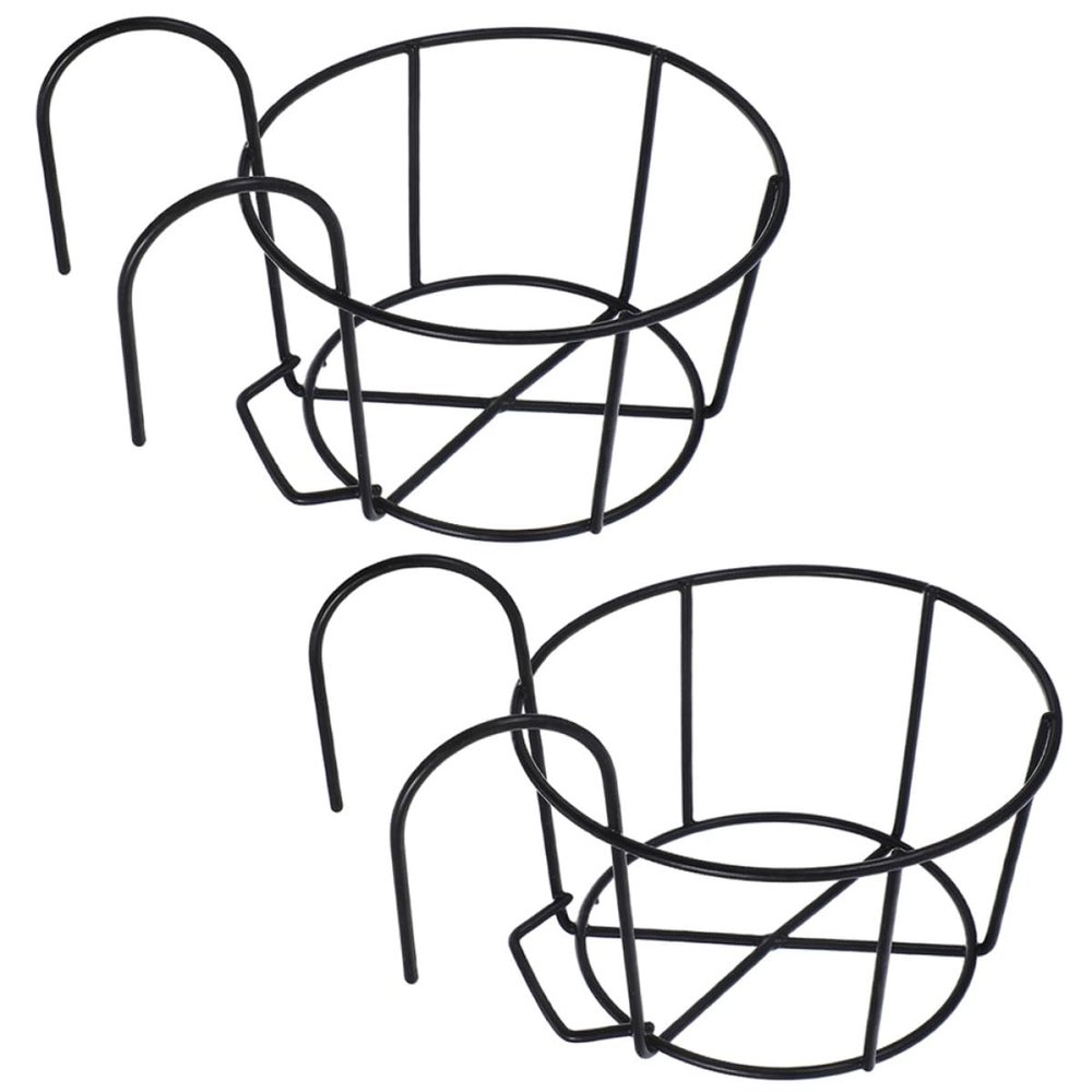 Metal Hay Rack for Rabbits with Easy Assembly, 2-Pack, Black