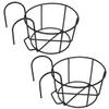 Metal Hay Rack for Rabbits with Easy Assembly, 2-Pack, Black view 1