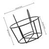 Metal Hay Rack for Rabbits with Easy Assembly, 2-Pack, Black view 2