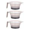Mikikit 3-Piece Plastic Hair Dye Bowls, Stackable, Anti-Static and Shatterproof view 1