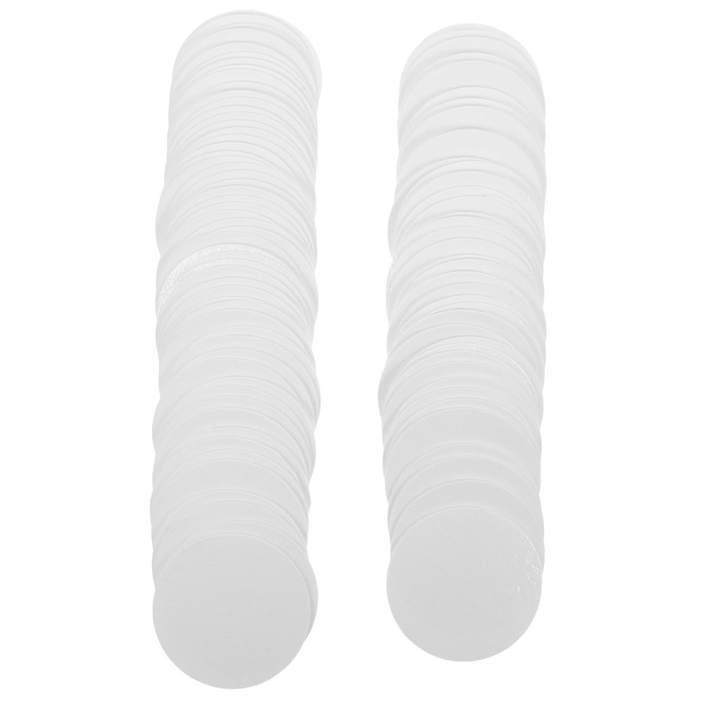 KJHBV 100-Piece Food Drying Sheets Made from Plant Fibers, Absorbent Moisture-Absorbing Replacement Sheets for Rice and Cookie Jars, Round Transparent Desiccant Discs