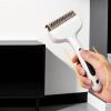 Cat Comb 8 x 17 cm, Stainless Steel Teeth, Ergonomic Non-Slip Grip view 2