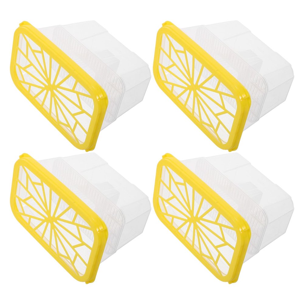 YARNOW 4-Pack Empty Moisture Absorber Boxes, Reusable Plastic Containers