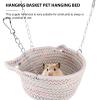 KJHBV Small Animal Hammock with Warm Cotton Lining and Iron Frame view 3