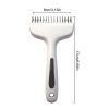 6.69 Inch Cat Comb | Anti-Slip Hair Remover view 2