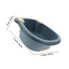 HAKIDZEL Baby Wash Basin with Cat Ears, Integrated Hidden Washboard, Blue view 2