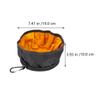 HOMOCONO Foldable Nylon Dog Bowl, Portable Travel Food and Water Bowl, Easy to Clean, Random Color view 2