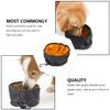 HOMOCONO Foldable Nylon Dog Bowl, Portable Travel Food and Water Bowl, Easy to Clean, Random Color view 3