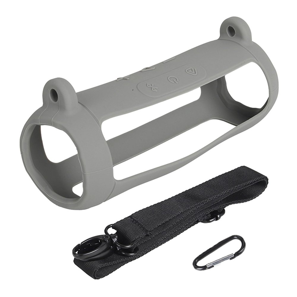 FGDTREE Shock-Absorbing Silicone Case for Soundbar, Waterproof, with Shoulder Strap and Carabiner
