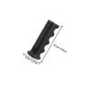 Wheelchair Handle Covers, 6 Pieces, 18 mm, Black Rubber view 2