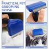 Metal Dog Grooming Brush with Ergonomic Non-Slip Handle view 3