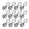SHINEOFI Silver-Colored Brass Collar Bells, 12-Pack, 18 mm, for Cats and Dogs view 1