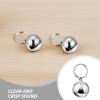 SHINEOFI Silver-Colored Brass Collar Bells, 12-Pack, 18 mm, for Cats and Dogs view 3