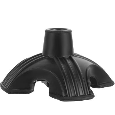 Hemobllo Rubber Crutch Tip with Stable Four-Point Base, Non-Slip Replacement for Cane Tips on Sand and Gravel