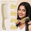 AUYAO Wavy Curl Comb for Detangling and Defining Curls (Earthy Yellow) view 3