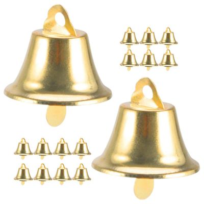 ibasenice 100 Pcs Gold Metal Bells for Crafting 10mm Diameter