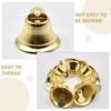 ibasenice 100 Pcs Gold Metal Bells for Crafting 10mm Diameter view 3
