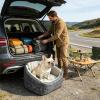 Non-Slip Dog Car Seat with Safety Belt Storage Pocket view 2